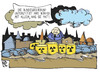 Cartoon: Die Bundesregierung hilft! (small) by Kostas Koufogiorgos tagged altmaier,endlager,atommüll,umwelt,hochwasser,flut,katastrophe,regierung,karikatur,koufogiorgos