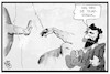 Cartoon: Die Erschaffung Trumps (small) by Kostas Koufogiorgos tagged karikatur,koufogiorgos,cartoon,illustration,trump,michelangelo,sixtinische,kapelle,adam,erschaffung,gott,hand,handschlag,usa,präsident,maler,vatikan,fresko