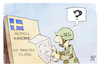 Cartoon: Die NATO wird größer (small) by Kostas Koufogiorgos tagged karikatur,koufogiorgos,nato,schweden,finnland,soldat,verteidigung,ikea,möbel