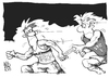 Cartoon: Doping in der BRD (small) by Kostas Koufogiorgos tagged brd,ddr,sport,doping,wende,staffel,lauf,betrug,korruption,karikatur,koufogiorgos