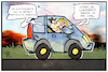 Cartoon: E-Mobilität (small) by Kostas Koufogiorgos tagged karikatur,koufogiorgos,cartoon,illustration,elektromobilität,job,arzt,umwelt,arbeitsplatz,auto