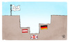 Cartoon: ESC-Ergebnis (small) by Kostas Koufogiorgos tagged karikatur,koufogiorgos,esc,musik,siegertreppchen,verlierer