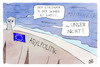 Cartoon: EU-Asylpolitik (small) by Kostas Koufogiorgos tagged karikatur,koufogiorgos,cherson,staudamm,ukraine,asylrecht,asylpolitik,abschottung,mittelmeer,wasser