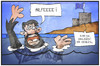 Cartoon: EU-Flüchtlingspolitik (small) by Kostas Koufogiorgos tagged karikatur,koufogiorgos,illustration,cartoon,flüchtling,ertrinken,opfer,meer,europa,eu,treffen,hilfe,politik