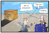 Cartoon: EU-Türkei-Pakt (small) by Kostas Koufogiorgos tagged karikatur,koufogiorgos,illustration,cartoon,tuerkei,eu,europa,demokratie,business,handel,flüchtlingspolitik,pakt,schulz