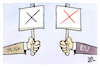 Cartoon: EU vs. Musk (small) by Kostas Koufogiorgos tagged karikatur,koufogiorgos,musk,eu,social,media