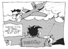 Cartoon: Eurohawk (small) by Kostas Koufogiorgos tagged eurohawk,maiziere,drohne,aufklärung,untersuchungsausschuss,bundestag,parlament,karikatur,koufogiorgos