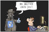 Cartoon: Facebook-Richtlinien (small) by Kostas Koufogiorgos tagged karikatur,koufogiorgos,illustration,cartoon,facebook,user,nutzer,computer,internet,daten,big,brother,datenschutz,privatsphaere