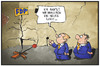 Cartoon: FDP-Erneuerung (small) by Kostas Koufogiorgos tagged karikatur,koufogiorgos,illustration,cartoon,fdp,logo,liberale,tannenbaum,weihnachten,krise,partei,erneuerung,reform,politik