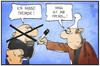 Cartoon: Fremdenhass (small) by Kostas Koufogiorgos tagged karikatur,koufogiorgos,illustration,cartoon,frem,hass,fremdenhass,michel,deutschland,neonazi,skinhead,rechtsextremismus,rechtsradikal,politik