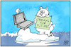 Cartoon: Fridays for Future (small) by Kostas Koufogiorgos tagged karikatur,koufogiorgos,illustration,cartoon,netzstreik,klima,fff,fridays,for,future,eisbär,nordpol,klimawandel,umwelt,videokonferenz,webcam