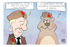 Cartoon: Friedensnobelpreis (small) by Kostas Koufogiorgos tagged karikatur,koufogiorgos,putin,bär,russland,sowjetunion,friedensnobelpreis,krieg