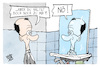 Cartoon: Friedrich Merz (small) by Kostas Koufogiorgos tagged karikatur,koufogiorgos,merz,spiegel,unterstützung,bundeskanzler