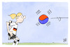Cartoon: Fußball-WM (small) by Kostas Koufogiorgos tagged karikatur,koufogiorgos,wm,fußball,südkorea,torhüterin