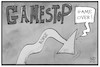 Cartoon: Gamestop (small) by Kostas Koufogiorgos tagged karikatur,koufogiorgos,illustration,cartoon,gamestop,börse,anleger,zocker,aktie,dax,märkte,wirtschaft