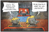 Cartoon: Gauck und Merkel (small) by Kostas Koufogiorgos tagged karikatur,koufogiorgos,illustration,cartoon,gauck,merkel,sommerinterview,zdf,fernsehen,vertrauen,nachrichten,zuschauer,politik,bundespräsident,bundeskanzlerin