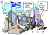 Cartoon: general strike in greece (small) by Kostas Koufogiorgos tagged strike,greece,austerity,plan,troika,unions,apergia,litotita,gsee,adedy