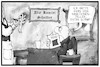 Cartoon: Gerhard Schröder (small) by Kostas Koufogiorgos tagged karikatur,koufogiorgos,illustration,cartoon,schroeder,sanktionen,putin,lobbyist,ukraine,kanzlei,altkanzler,bestellung,kelllner,gast