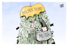 Cartoon: Golden Dome (small) by Kostas Koufogiorgos tagged karikatur,koufogiorgos,golden,dome,starlink,musk,geld,raketenabwehr