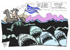 Cartoon: Griechenland-Rettung (small) by Kostas Koufogiorgos tagged griechenland,rettung,europa,euro,schulden,krise,hai,sparpaket,troika,karikatur,kostas,koufogiorgos