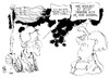 Cartoon: Griechenland (small) by Kostas Koufogiorgos tagged samaras,griechenland,merkel,deutschland,besuch,zeit,bitte,euro,schulden,krise,europa,karikatur,kostas,koufogiorgos