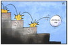 Cartoon: Griechische Schuldenkrise (small) by Kostas Koufogiorgos tagged karikatur,koufogiorgos,illustration,cartoon,griechenland,rettung,stufe,paket,abwärts,sturz,schuldenkrise,europa,politik