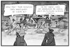 Cartoon: Handelskrieg (small) by Kostas Koufogiorgos tagged karikatur,koufogiorgos,illustration,cartoon,usa,eu,europa,deutschland,handelskrieg,handelskonflikt,hafen,schiff,handel,wirtschaft,trump
