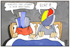 Cartoon: Homeoffice (small) by Kostas Koufogiorgos tagged karikatur,koufogiorgos,illustration,cartoon,homeoffice,mann,frau,paar,studie,statistik,diagramm