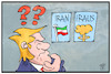 Cartoon: Iran Iraus (small) by Kostas Koufogiorgos tagged karikatur,koufogiorgos,illustration,cartoon,iran,iraus,trump,krieg,konflikt,angriff