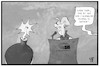 Cartoon: Italiens Haushalt (small) by Kostas Koufogiorgos tagged karikatur,koufogiorgos,illustration,cartoon,italien,haushalt,bombe,merkel,rede,parlament,eu,wirtschaft,geld