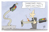 Cartoon: Jahreswechsel Ampelwechsel (small) by Kostas Koufogiorgos tagged karikatur,koufogiorgos,ampel,scholz,reparatur,service,jahreswechsel,regierung