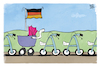 Cartoon: Jung und Alt (small) by Kostas Koufogiorgos tagged karikatur,koufogiorgos,jung,alt,kinderwagen,rollator,jugend,deutschland,geburtenrate,demographie,statistik