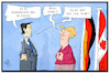 Cartoon: Justin Trudeau (small) by Kostas Koufogiorgos tagged karikatur koufogiorgos illustration cartoon trudeau merkel trump staatsbesuch europa kanada