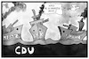 Cartoon: Kampf um den CDU-Vorsitz (small) by Kostas Koufogiorgos tagged karikatur,koufogiorgos,illustration,cartoon,cdu,merz,akk,spahn,schiff,meer,schwarz,partei,vorsitz,kriegsschiff