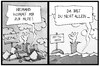 Cartoon: Katastrophenhilfe (small) by Kostas Koufogiorgos tagged karikatur,koufogiorgos,illustration,cartoon,nepal,mittelmeer,flüchtling,erdbeben,opfer,katastrophe,hilfe,trümmer,meer,wasser