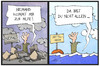 Cartoon: Katastrophenhilfe (small) by Kostas Koufogiorgos tagged karikatur,koufogiorgos,illustration,cartoon,nepal,mittelmeer,flüchtling,erdbeben,opfer,katastrophe,hilfe,trümmer,meer,wasser