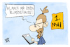 Cartoon: KI am 1. Mai (small) by Kostas Koufogiorgos tagged karikatur,koufogiorgos,ki,arbeit,mai