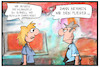Cartoon: Klimaziele (small) by Kostas Koufogiorgos tagged karikatur,koufogiorgos,illustration,cartoon,klima,flugzeug,flugscham,klimaziel,urlaub,reisen,umwelt
