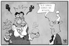 Cartoon: König Söder (small) by Kostas Koufogiorgos tagged karikatur,koufogiorgos,illustration,cartoon,soeder,shrek,kostuem,verkleidung,michel,csu,niederlage,kfrage