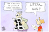 Cartoon: Literaturnobelpreis (small) by Kostas Koufogiorgos tagged karikatur,koufogiorgos,literatur,nobelpreis,vater,kind,bildung