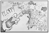 Cartoon: Lockerungen (small) by Kostas Koufogiorgos tagged karikatur,koufogiorgos,illustration,cartoon,lockerung,flasche,champagner,feier,pandemie