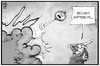 Cartoon: Maut-Streit (small) by Kostas Koufogiorgos tagged karikatur,koufogiorgos,illustration,cartoon,waffenruhe,konflikt,pkw,maut,regierung,streit,explosion,michel,deutschland,politik