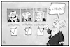 Cartoon: Merkel trifft Trump (small) by Kostas Koufogiorgos tagged karikatur koufogiorgos illustration cartoon merkel trump erdogan putin staatsbesuch treffen checkliste aussenpolitik