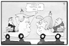 Cartoon: Merkel und Trump (small) by Kostas Koufogiorgos tagged karikatur koufogiorgos illustration cartoon merkel trump vehikel wirtschaft treffen usa deutschland washington