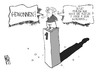 Cartoon: Merkels einsamer Sieg (small) by Kostas Koufogiorgos tagged merkel,bundestagswahl,cdu,kanzlerin,karikatur,koufogiorgos