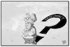 Cartoon: Merkels Gesundheit (small) by Kostas Koufogiorgos tagged karikaturen,koufogiorgos,illustration,cartoon,merkel,gesundheit,frage,zittern