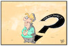 Cartoon: Merkels Gesundheit (small) by Kostas Koufogiorgos tagged karikaturen,koufogiorgos,illustration,cartoon,merkel,gesundheit,frage,zittern