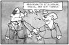 Cartoon: Merkollande (small) by Kostas Koufogiorgos tagged karikatur,koufogiorgos,illustration,cartoon,merkel,hollande,europa,eu,parlament,rede,hand,verbindung,einigkeit,union,politik,politiker,frankreich,deutschland