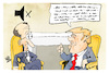 Cartoon: Merz im Oval Office (small) by Kostas Koufogiorgos tagged karikatur,koufogiorgos,merz,trump,redezeit,mute,stumm