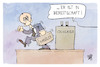 Cartoon: Merz steht bereit (small) by Kostas Koufogiorgos tagged karikatur,koufogioros,merz,cdu,klausur,kanzler